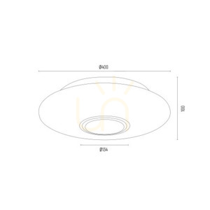 Plafon Argon Chicago 2xE27 Opal Mat Biały Mosiądzowany 400 mm 1030 small 4