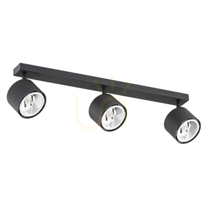 Plafon Argon CLEVLAND 3xGU10 czarny struktura 6101 BZ small 1