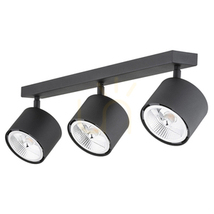 Plafon Argon CLEVLAND 3xGU10 czarny struktura 6101 BZ small 2