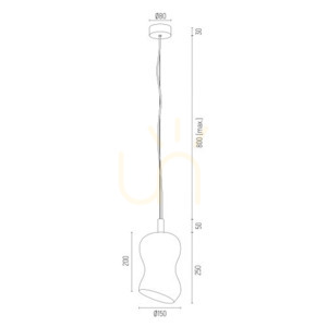 Lampa wisząca Argon Deportivo transparentna mosiądzowana SKU 4742 small 5
