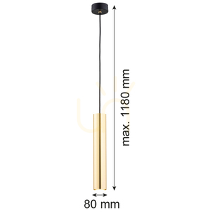 Lampa wisząca ARGON Gomera Plus mosiądz czarny struktura 4755 small 3