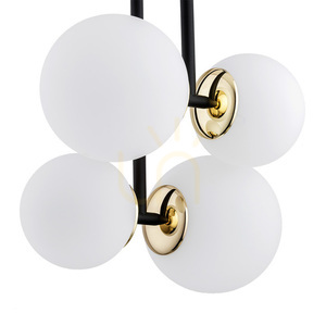 Lampa wisząca Argon Moritz 4xE27 opal mat czarny mosiądzowany 1739 small 4