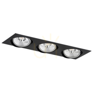 Oprawa wpuszczana Argon OLIMP PLUS 3xGU10 czarna struktura 6116 BZ small 1