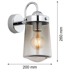 Kinkiet Argon Pasadena dymny chrom IP44 E27 4718 small 4
