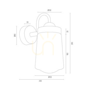 Kinkiet Argon Pasadena transparentny chrom E27 IP44 4719 small 5