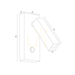 Kinkiet ARGON ROCK biały struktura 1xG9 SKU 4730 small 3