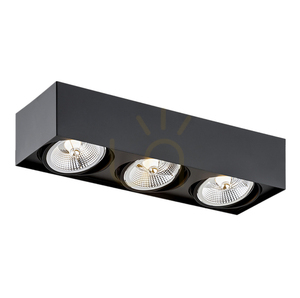 Plafon Argon Rodos Plus 3xGU10 czarny struktura 6118 BZ small 0