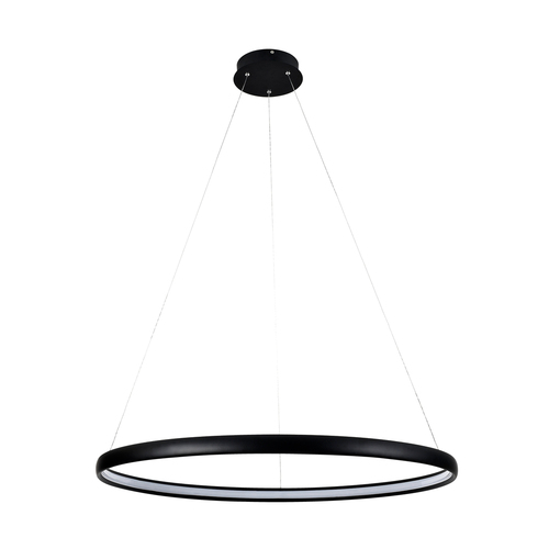Sprawdź Lampa wisząca Zuma Line CARLO PL210503-800-BK czarna matowa LED 26 W 80 cm