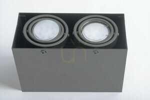Lampa sufitowa Milagro BLOCCO ML843 szara 2×GU10 small 1