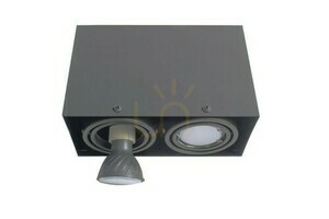 Lampa sufitowa Milagro BLOCCO ML843 szara 2×GU10 small 2