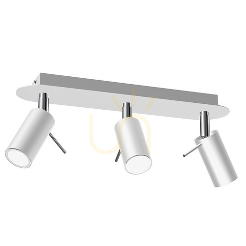 Sprawdź Biała Lampa Sufitowa Preston White/Chrome 3x Mini Gu10