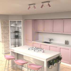 Różowa Lampa Sufitowa Preston Pink/White 2x Mini Gu10 small 3