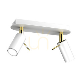 Biała Lampa Sufitowa Preston Gold/White 2x Mini Gu10 small 0