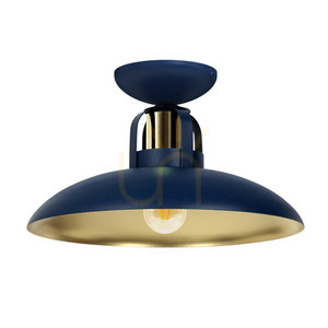 Niebieska Lampa Sufitowa Felix Navy Blue/Gold 1x E27 small 0