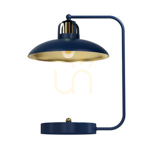 Lampka biurkowa Milagro FELIX granatowo-złota 1xE27 MLP7716 small 0