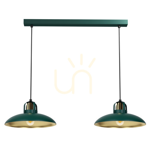 Sprawdź Zielona Lampa Wisząca Felix Green/Gold 2x E27