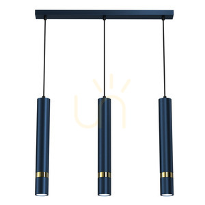 Lampa wisząca Milagro JOKER MLP7726, 3 x GU10, granatowa ze złotem, 60 cm, wys. regulowana 50-90 cm small 6