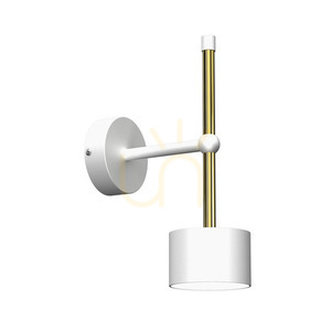 Kinkiet Milagro ARENA White/Gold MLP7753, biało-złoty, GX53, klosz ø8 cm, wys. 25 cm small 0