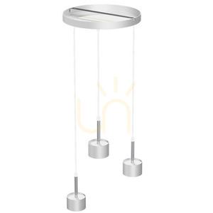 Biała Lampa Wisząca Arena White/Silver 3x Gx53 small 6