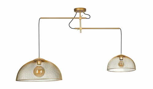 Sprawdź Lampa wisząca Max Light Concept P0454 złota 2xE27 170 cm metalowa