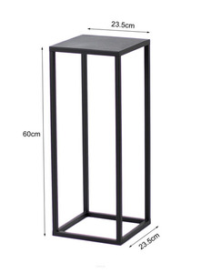 Kwietnik metalowy JAKPOL loft 112x40x40 cm czarny stojak na kwiaty small 2