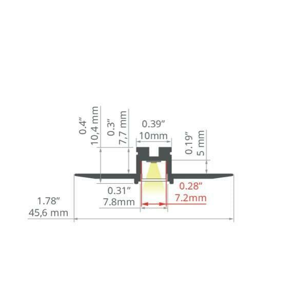 Wyświetl Profil aluminiowy LED KOZEL-10 Srebrny nieanodowany 2m Profil aluminiowy LED KOZEL-10 Srebrny nieanodowany 2m