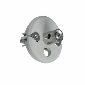 Zaślepka KLUŚ JAZ-DUO-N-FI-6,5 szara z otworem 6,5 mm small 1