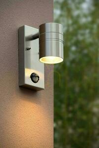 Kinkiet zewnętrzny Lucide ARNE-LED srebrny stal nierdzewna IP44 LED 5W 2700K LED small 1