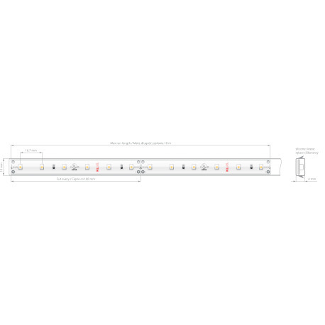 Sprawdź Taśma LED  8KWP-K-27-1210-24V 4.8W/m