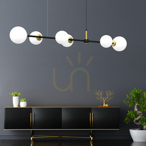 Czarna Lampa Wisząca Pop 6x E14 small 5