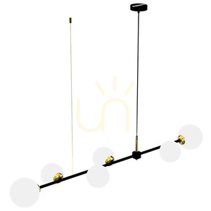 Czarna Lampa Wisząca Pop 6x E14 small 8