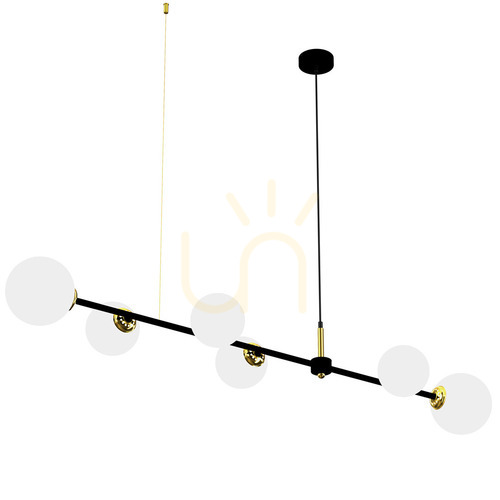 Sprawdź Czarna Lampa Wisząca Pop 6x E14