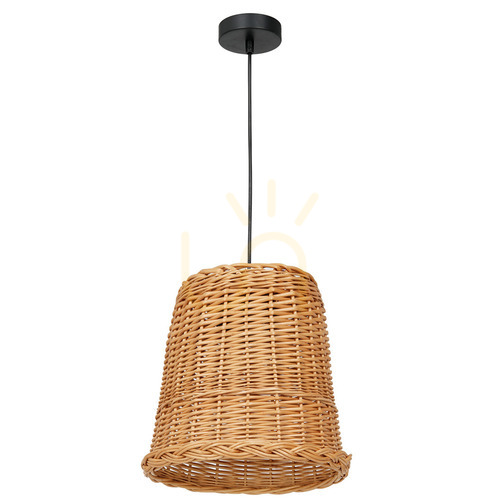 Sprawdź Drewno Lampa Wisząca Vimini Natural Wood 1x E27