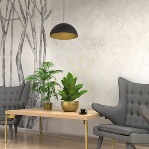 Lampa wisząca Milagro BETA MLP7896 czarno-złota, 1×E27, 35 cm small 3