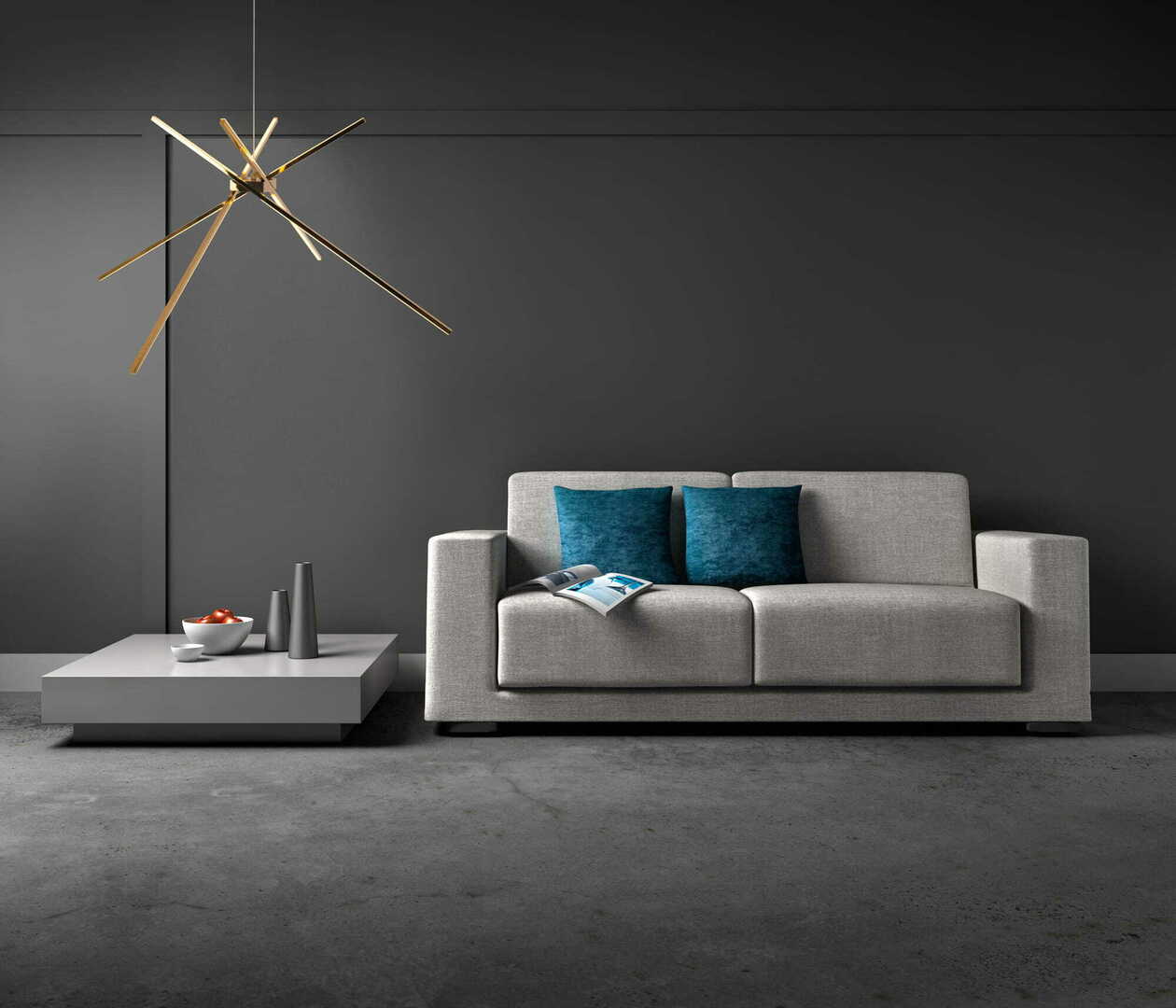 Obejrzyj Lampa wisząca Max Light Spider P0457 złota LED 114 cm Lampa wisząca Max Light Spider P0457 złota LED 114 cm