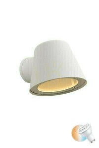 Kinkiet zewnętrzny Lucide Dingo biały LED GU10 IP44 5W 3000K 14881/05/31 small 0