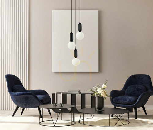 Sprawdź Lampa Wisząca Italux Aldeva Czarna Szklana 3xE27 PND-02340-3S-BK