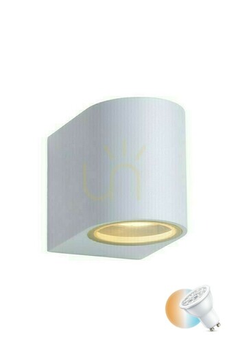 Sprawdź Kinkiet zewnętrzny Lucide ZORA-LED biały LED GU10 IP44 22861/05/31