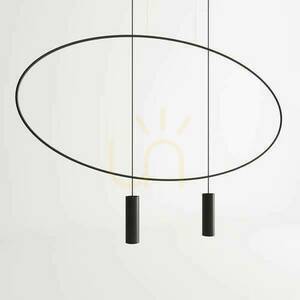 Lampa wisząca HOLAR 2 czarna small 1