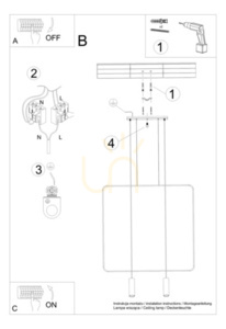 Lampa wisząca RANA 2 czarna small 10