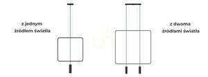 Lampa wisząca RANA 2 czarna small 8