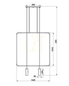 Lampa wisząca RANA 2 czarna small 9