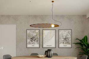 Lampa wisząca LEHDET złota  - THORO small 3