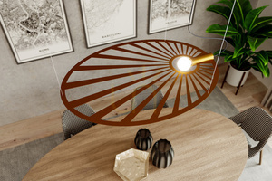Lampa wisząca LEHDET złota  - THORO small 4