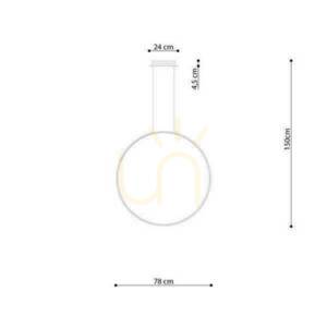 Lampa wisząca RIO 78 biały LED 4000K  - THORO small 7