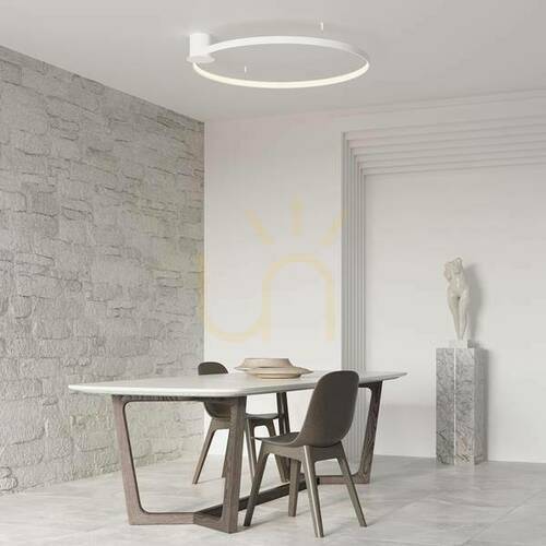 Sprawdź Biały plafon LED Thoro RIO 110 TH.133 70 W 7820 lm 3000 K 110 cm