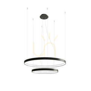 Żyrandol RIO 2 55/78 czarny LED 3000K  - THORO small 0