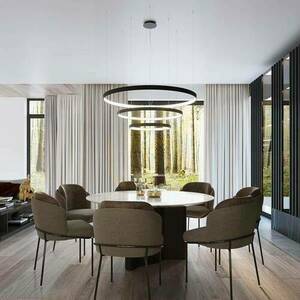 Żyrandol RIO 3 55/78/110 czarny LED 3000K  - THORO small 1
