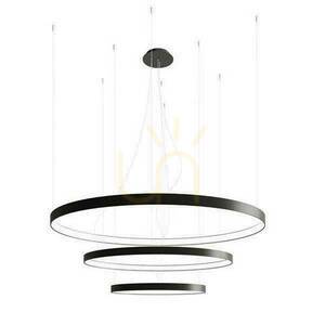 Żyrandol RIO 3 55/78/110 czarny LED 3000K  - THORO small 0