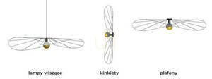 Kinkiet / Plafon ESKOLA 140 czarny  - THORO small 8